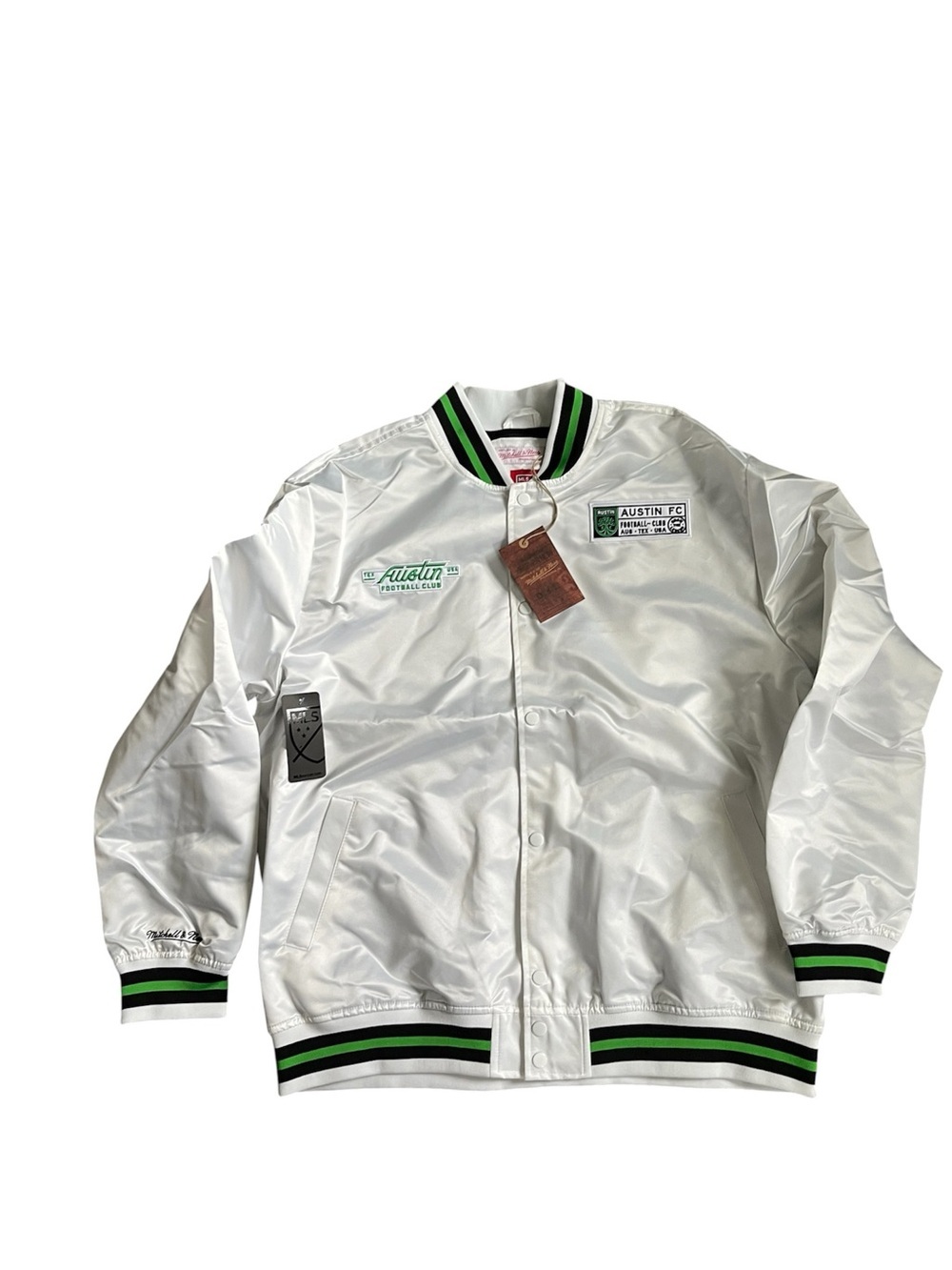 MLS Austin Fc Mitchell and Ness Satin Jacket